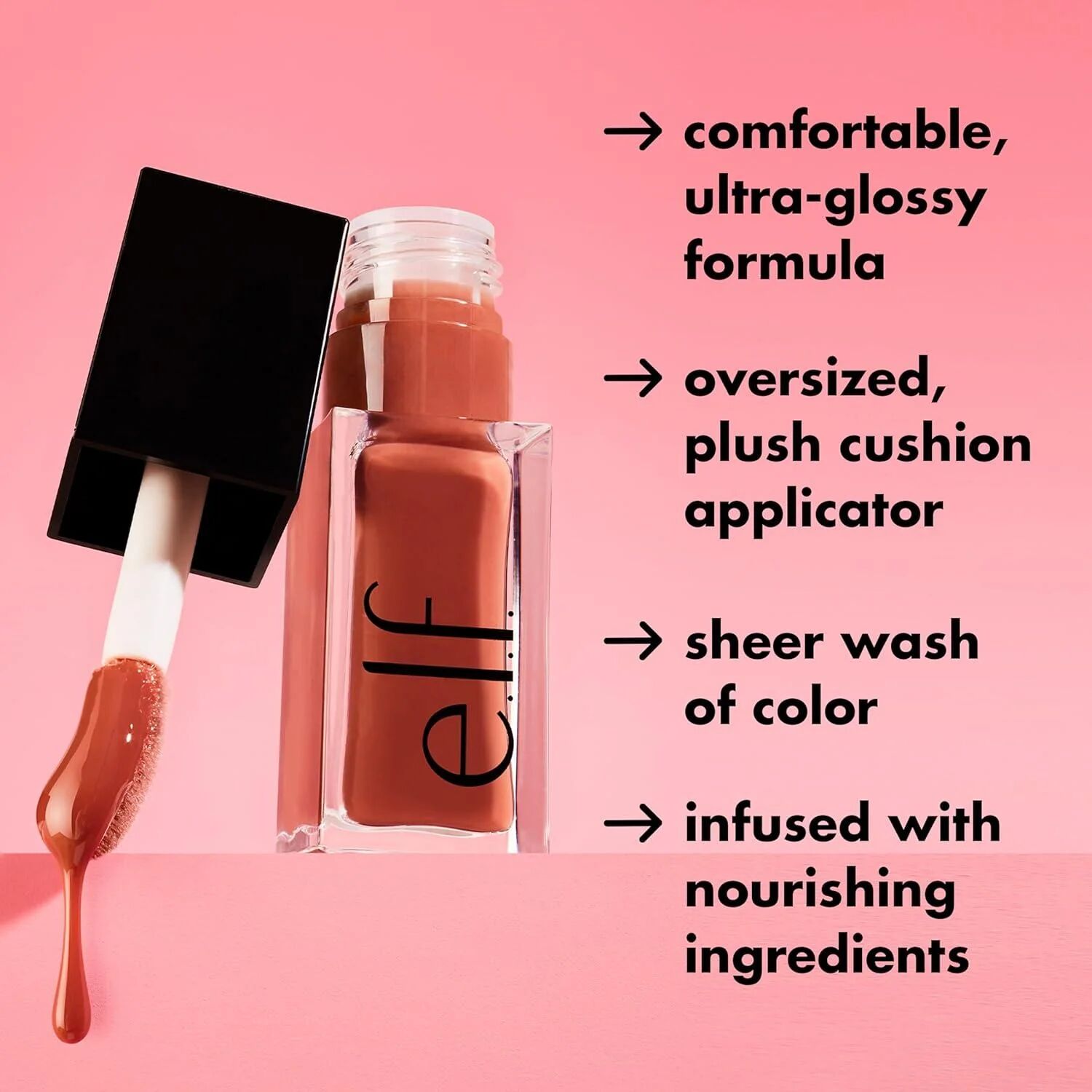 Glow Reviver Lip Oil Infused With Apricot Oil - Pink Quartz thumbnail 3