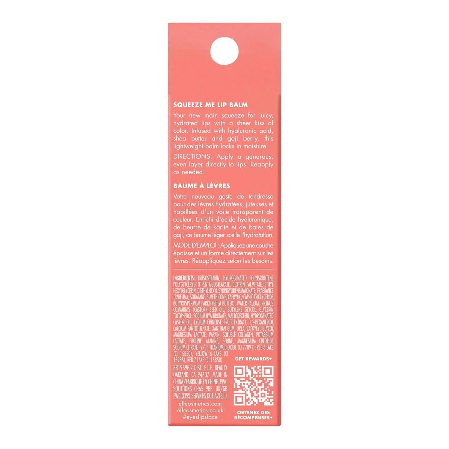 Cosmetic Squeeze Me Lip Balm Moisturising Lip Balm With Hyaluronic Acid - Strawberry thumbnail 3