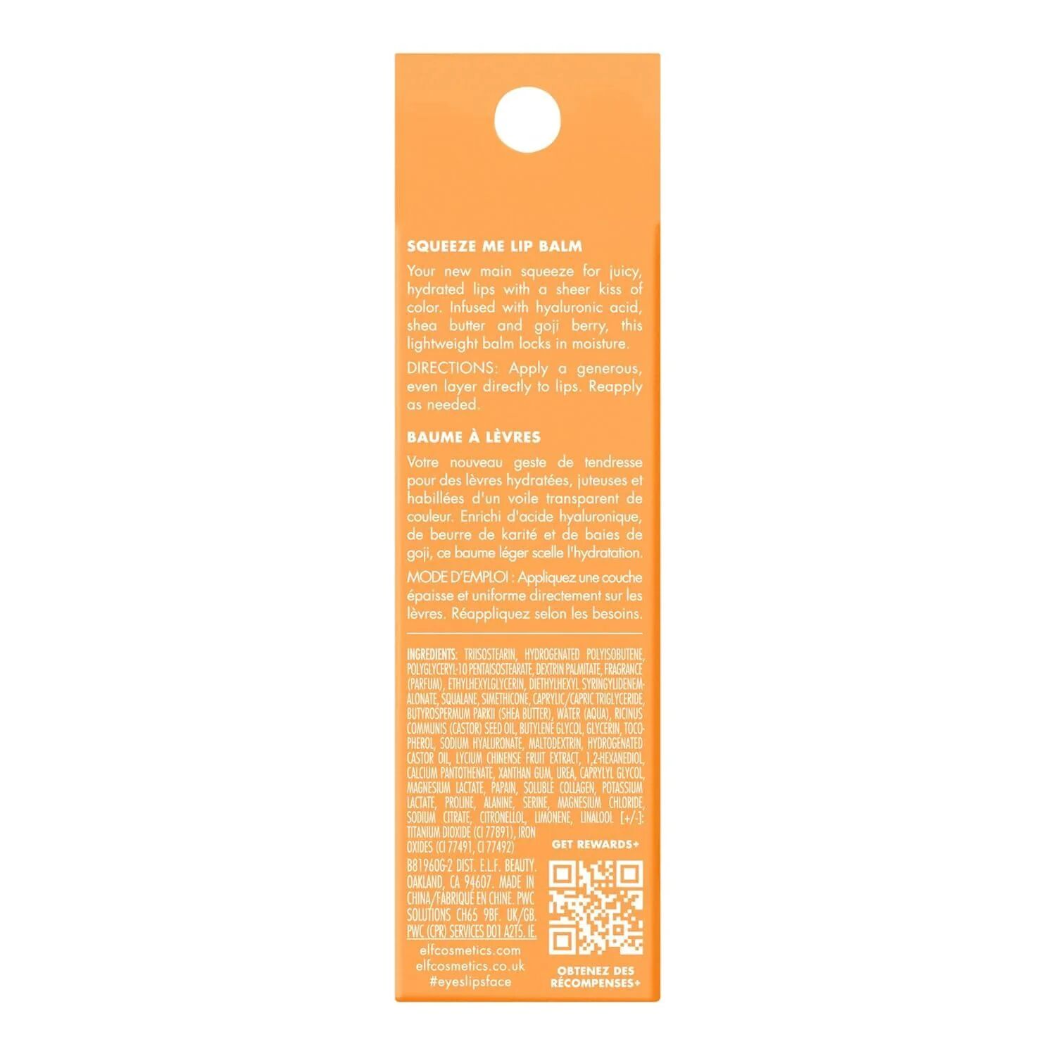 Elf Cosmetic Squeeze Me Lip Balm Moisturising Lip Balm With Hyaluronic Acid - Peach thumbnail 4
