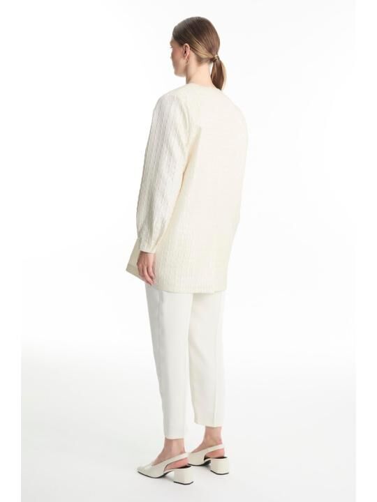 Ensemble haut intérieur jacquard et veste thumbnail 2