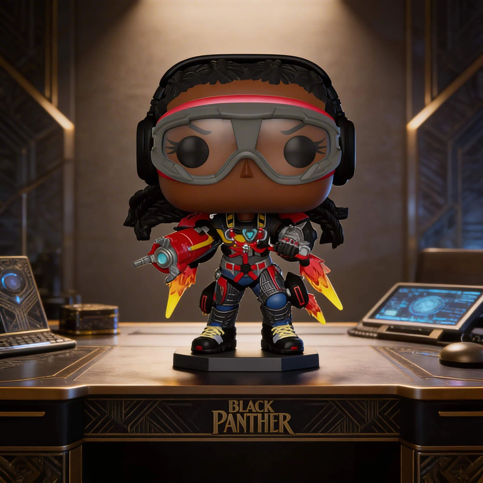 Figurine Pop Marvel Black Panther Wakanda Forever Ironheart Mk