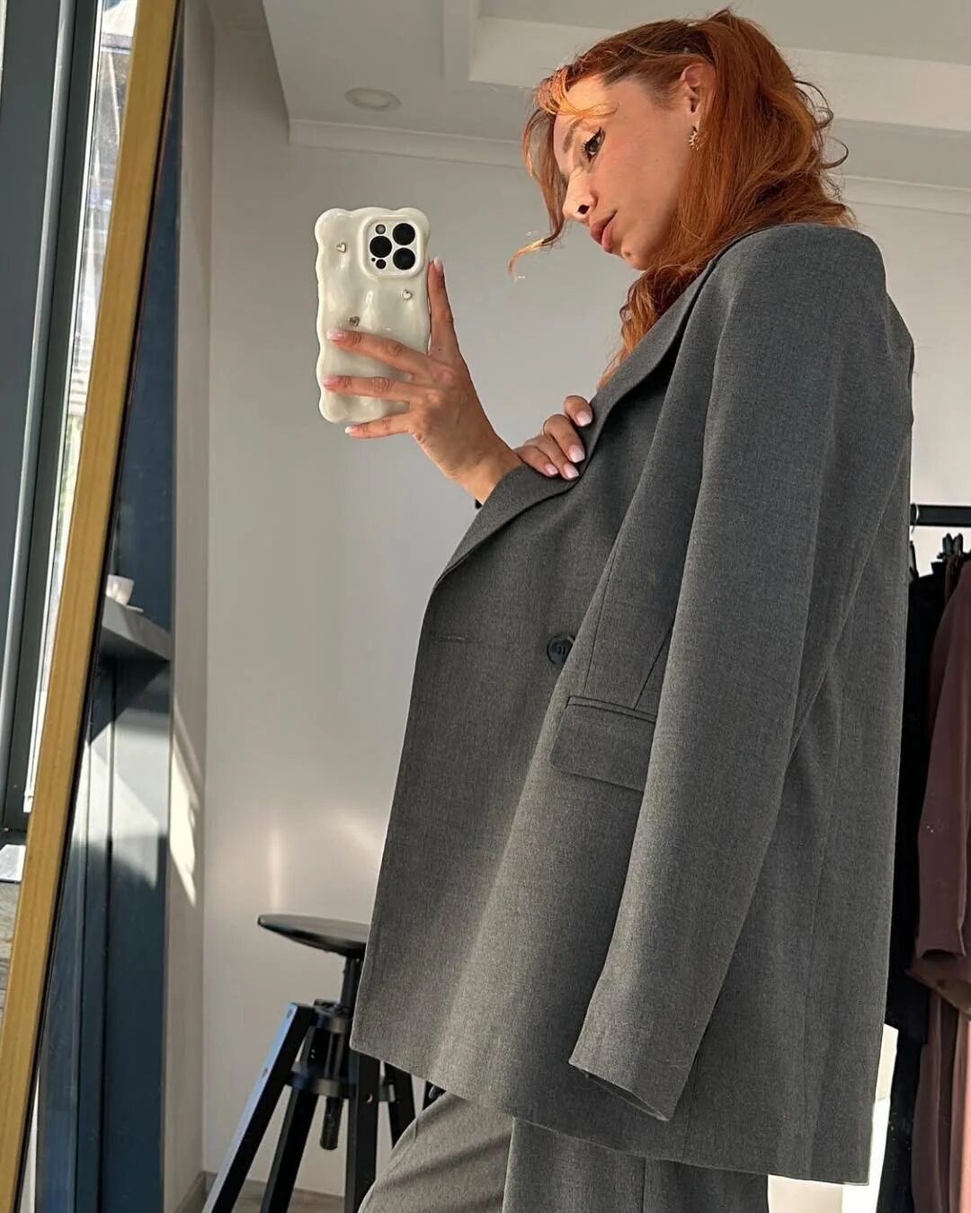 Ensemble Tailleur 3 Pièces - Gris Chiné thumbnail 1