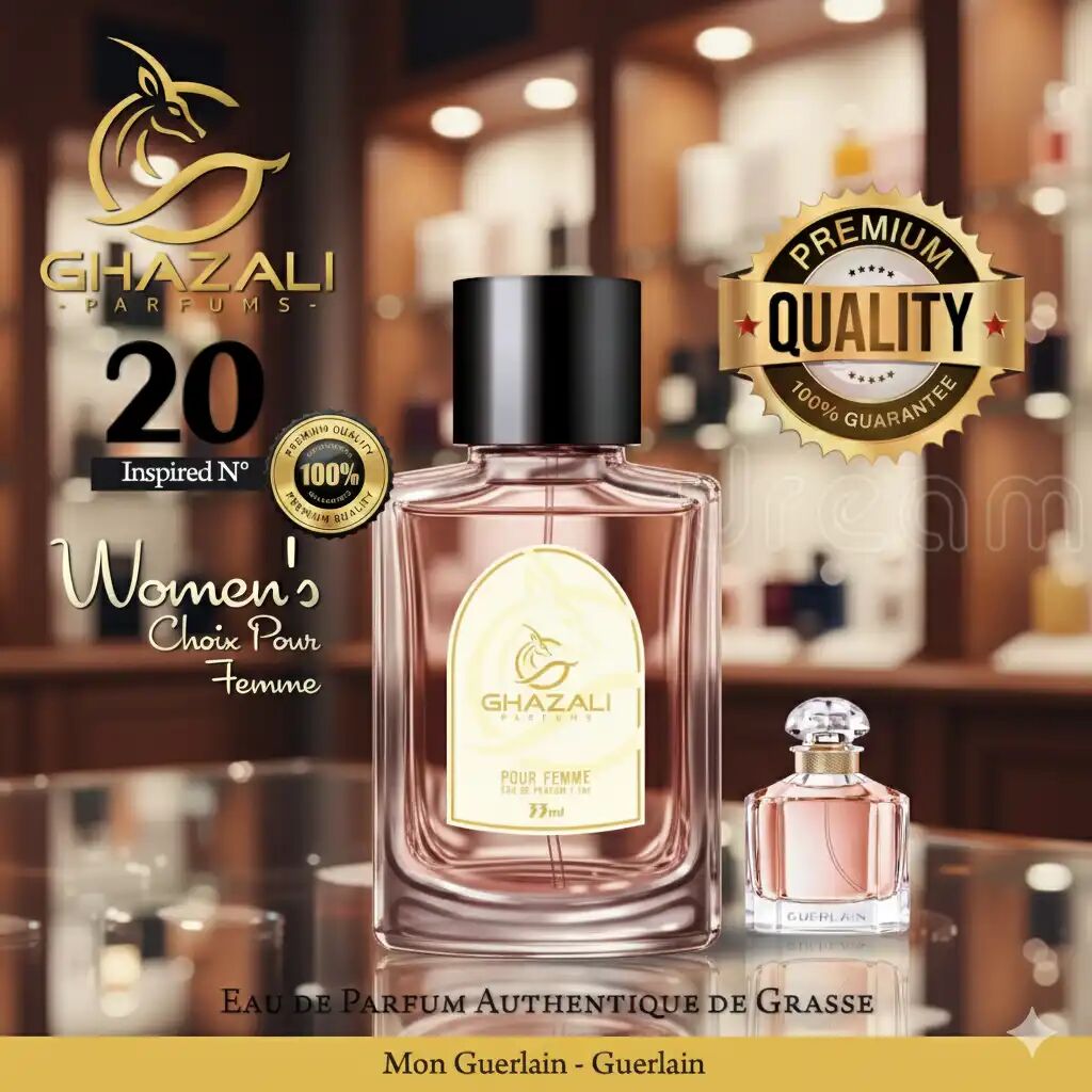 Parfum Ghazali N°20 - Inspiré De Guerlain - Mon Guerlain - Qualité Premium De Grasse.