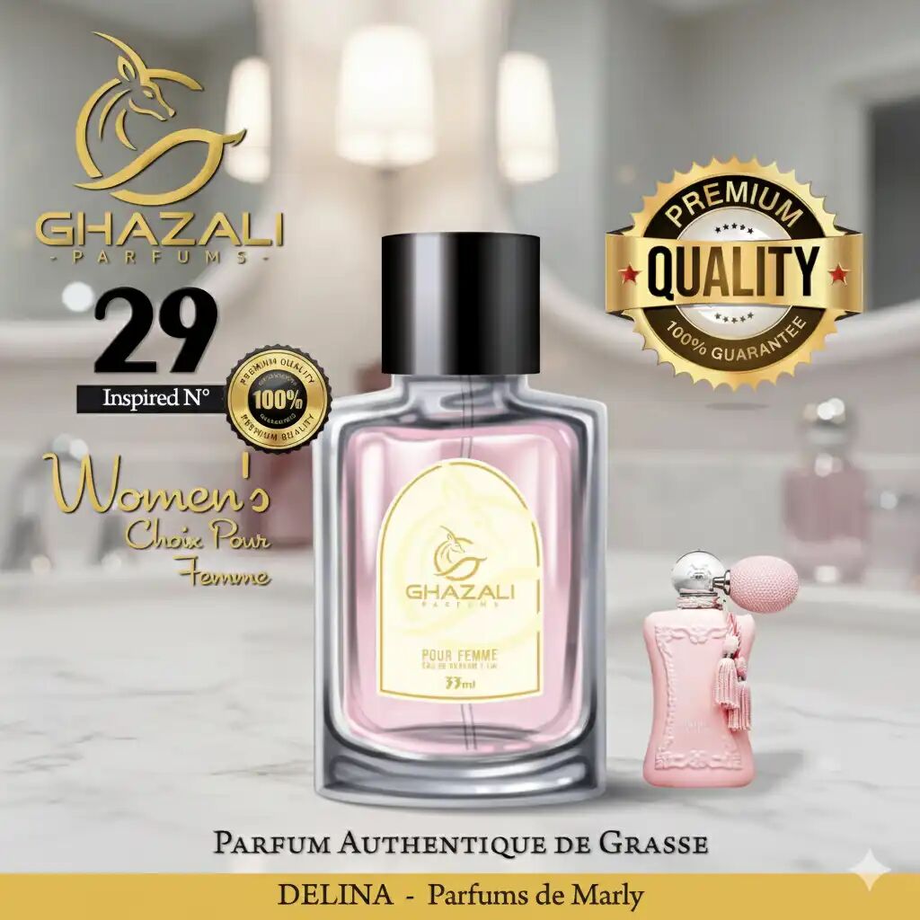 Parfum Ghazali N°29 - Inspiré De Parfums De Marly - Delina - Qualité Premium De Grasse.