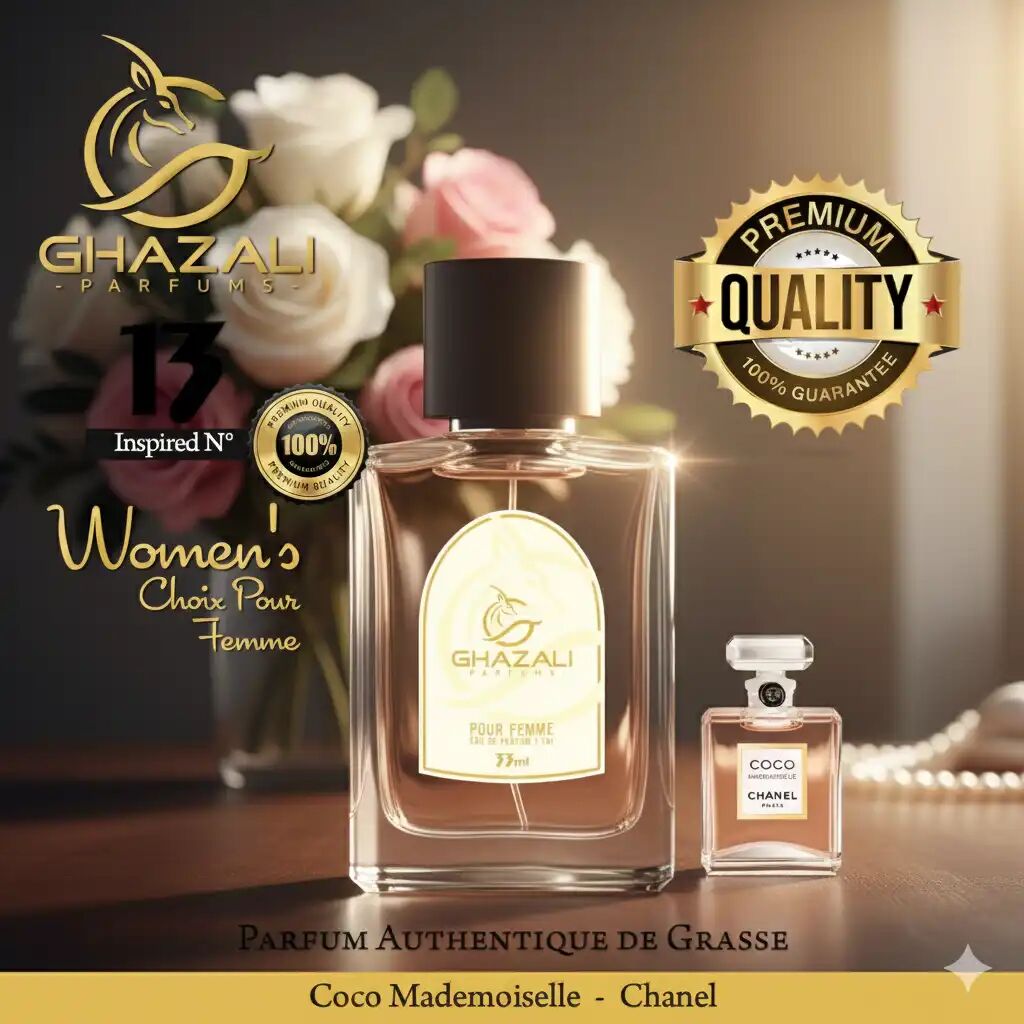 Parfum Ghazali N°13 - Inspiré De Chanel - Coco Mademoiselle - Qualité Premium De Grasse.