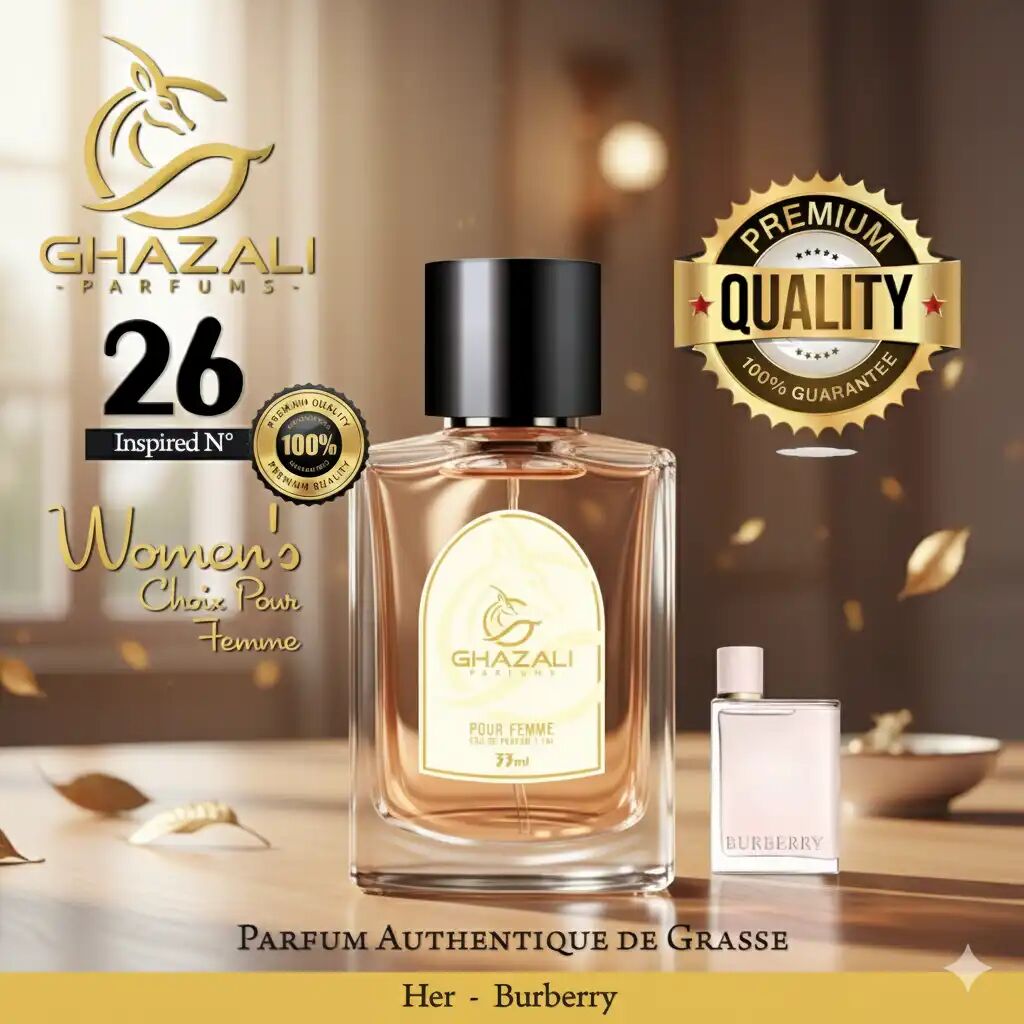 Parfum Ghazali N°26 - Inspiré De Burberry Her - Qualité Premium De Grasse.