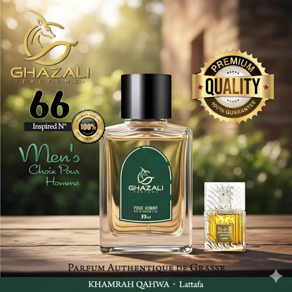 Parfum Ghazali N°66 - Inspiré De Khamrah Qahwa - Lattafa - Qualité Premium De Grasse.