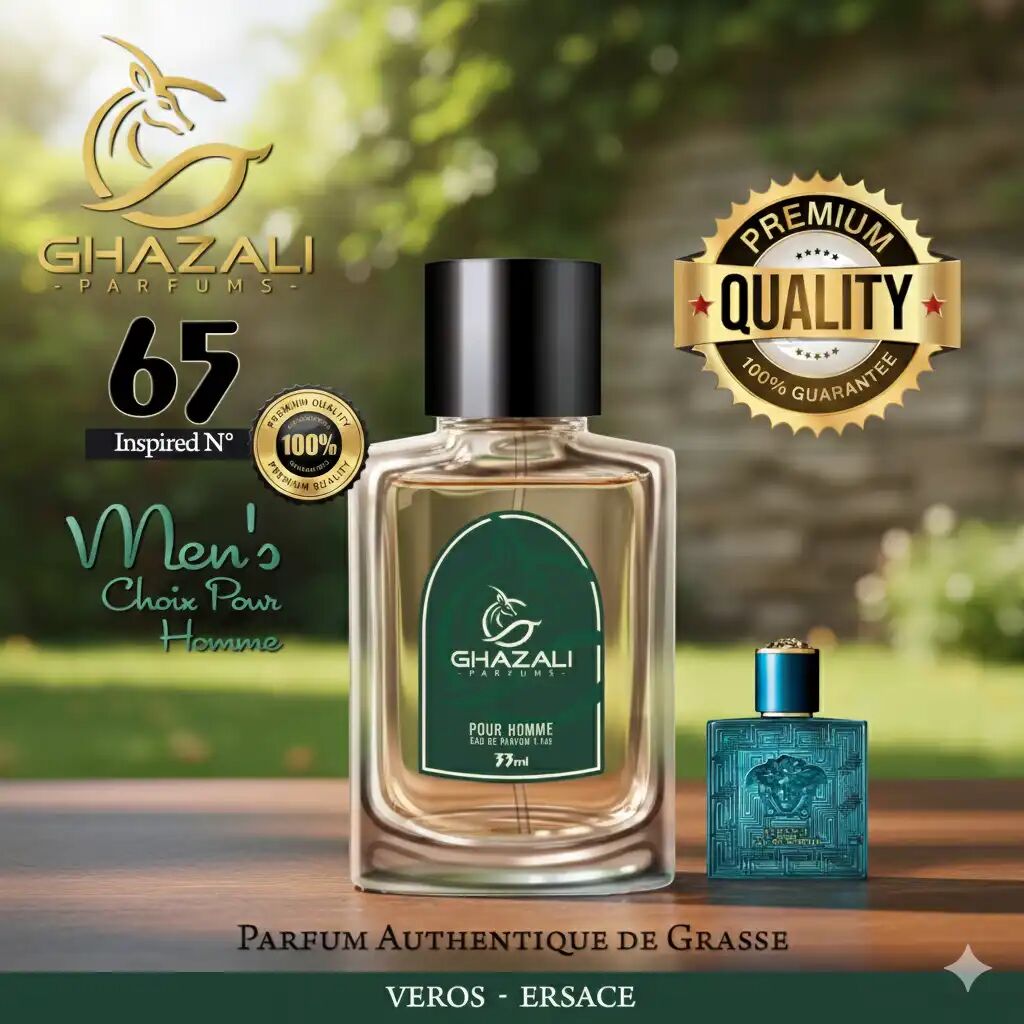 Parfum Ghazali N°65 - Inspiré De Eros - Versace - Qualité Premium De Grasse.