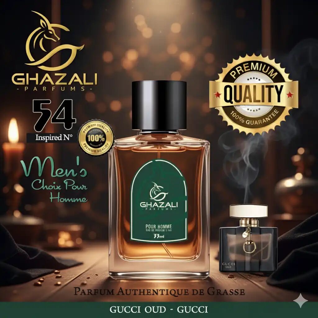 Parfum Ghazali N°54 - Inspiré De Gucci Oud - Gucci - Qualité Premium De Grasse.
