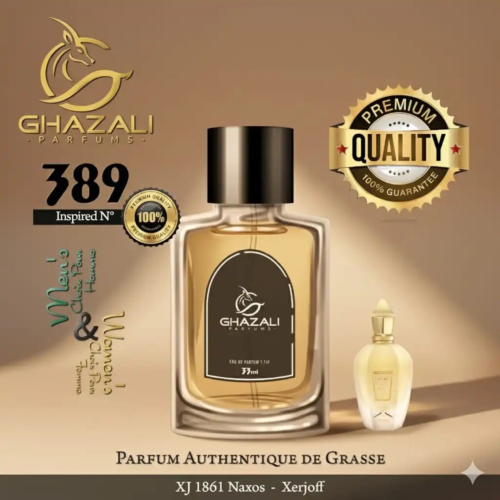 Parfum Ghazali N°389 - Inspiré De Xj 1861 Naxos - Xerjoff - Qualité Premium De Grasse.
