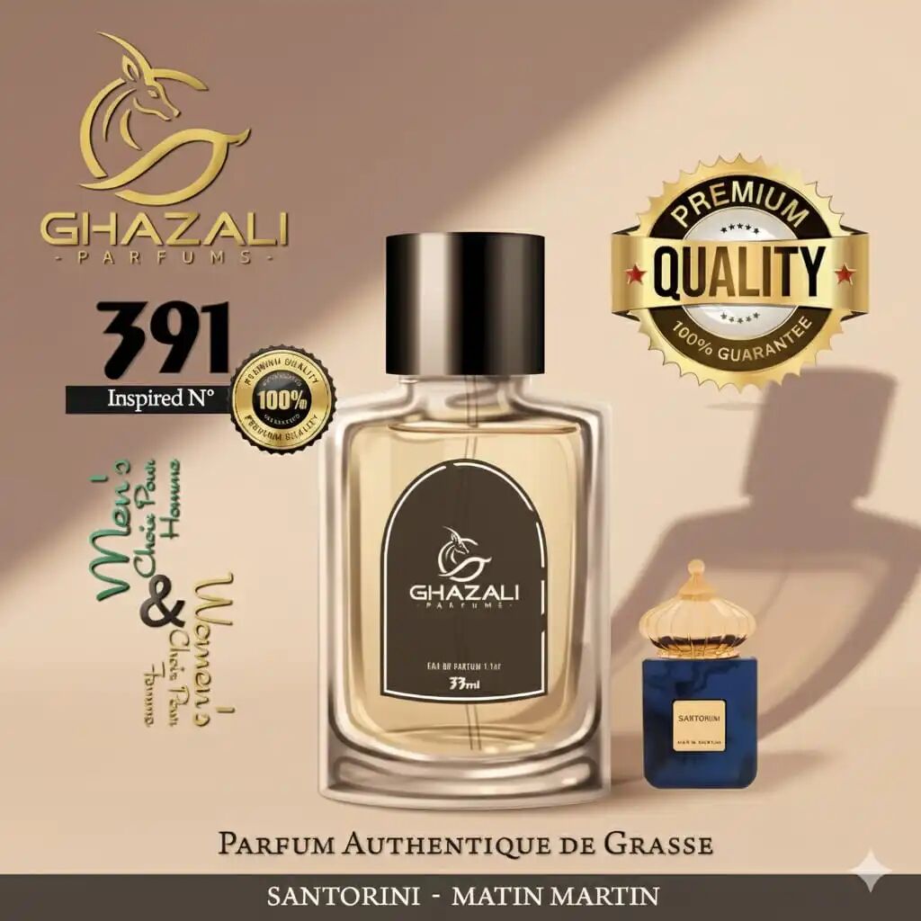 Parfum Ghazali N°391 - Inspiré De Santorini - Matin Martin- Qualité Premium De Grasse.