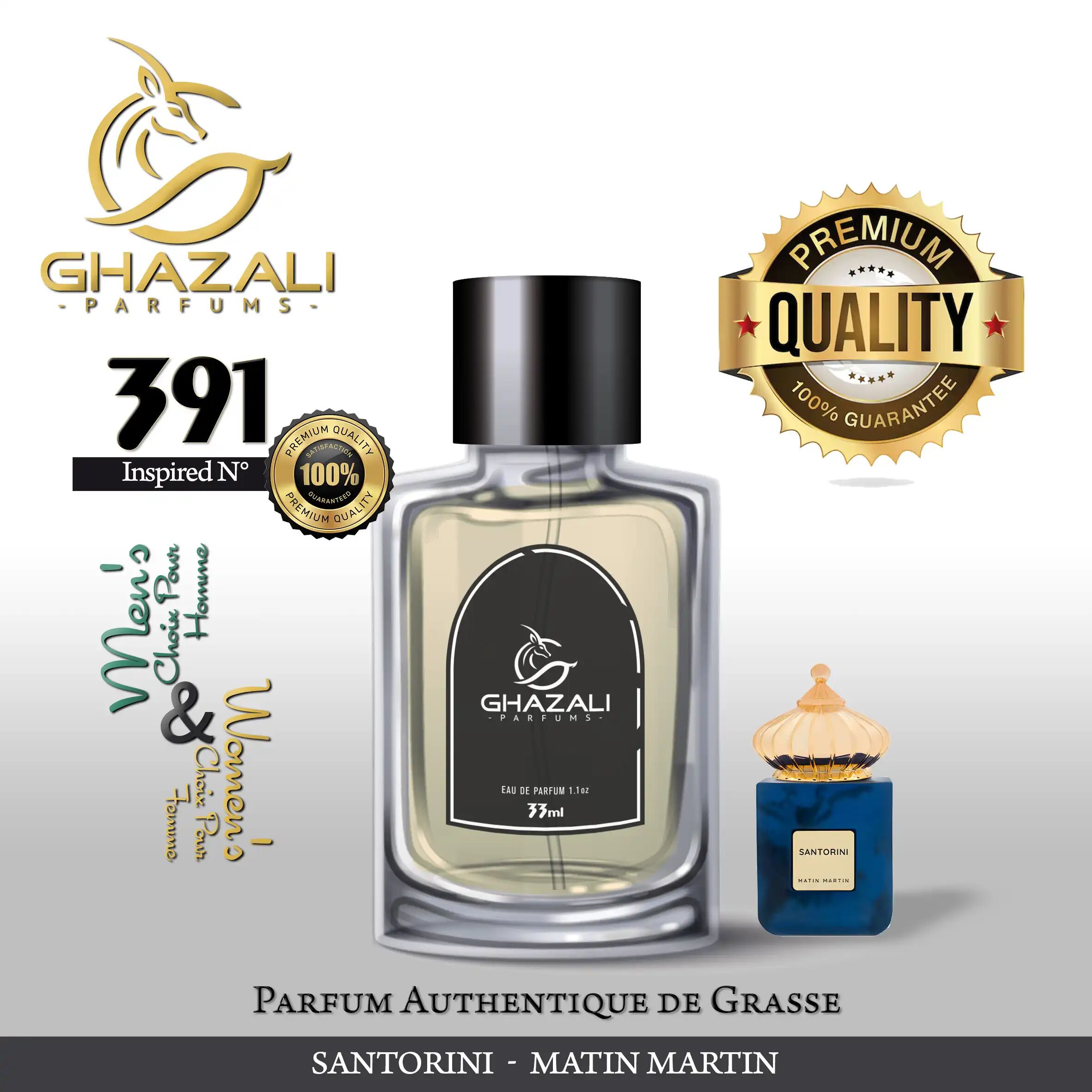 Parfum Ghazali N°391 - Inspiré De Santorini - Matin Martin- Qualité Premium De Grasse.