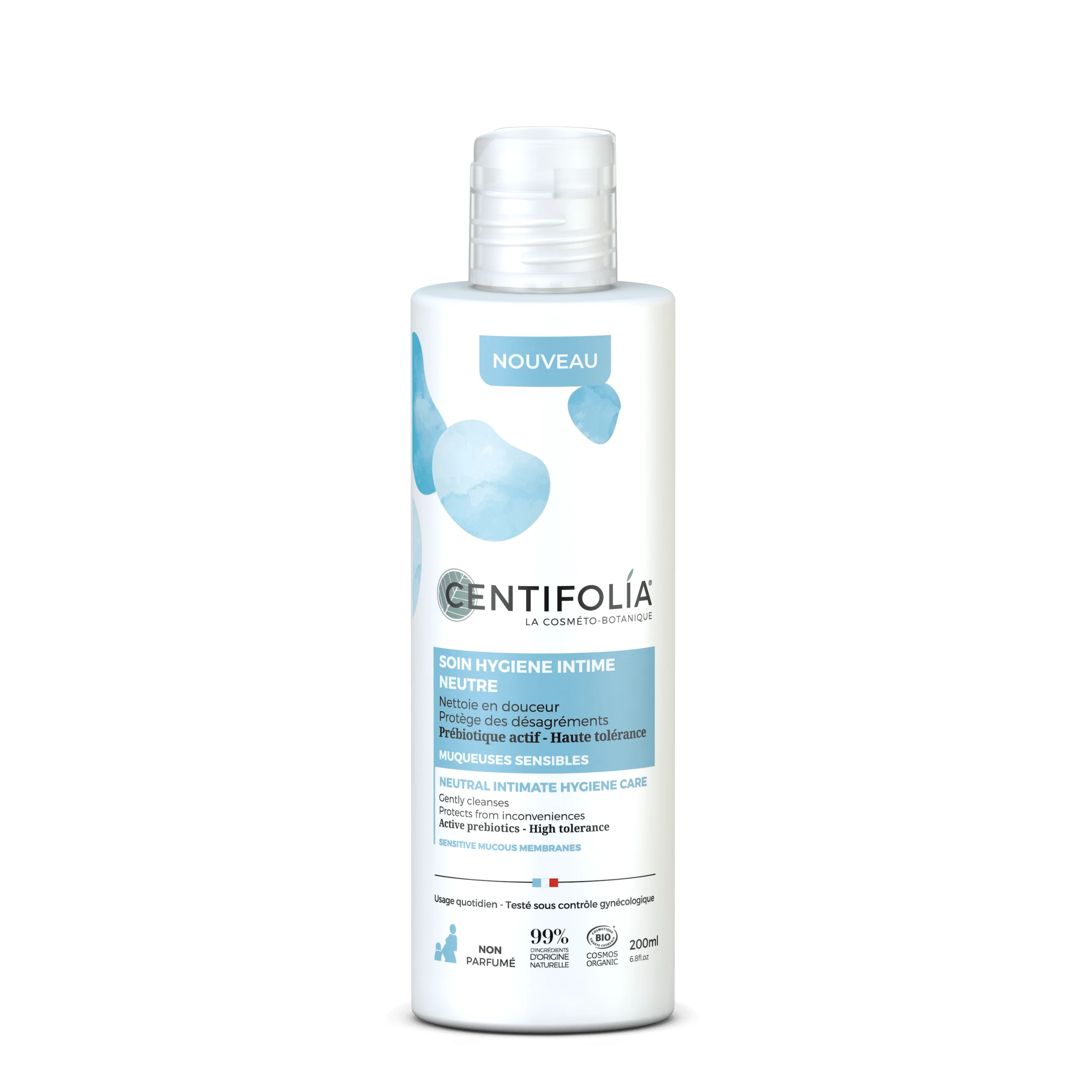 Soin Hygiene Intime Neutre 200ml, Nettoie En Douceur Et Protège Des Désagréments