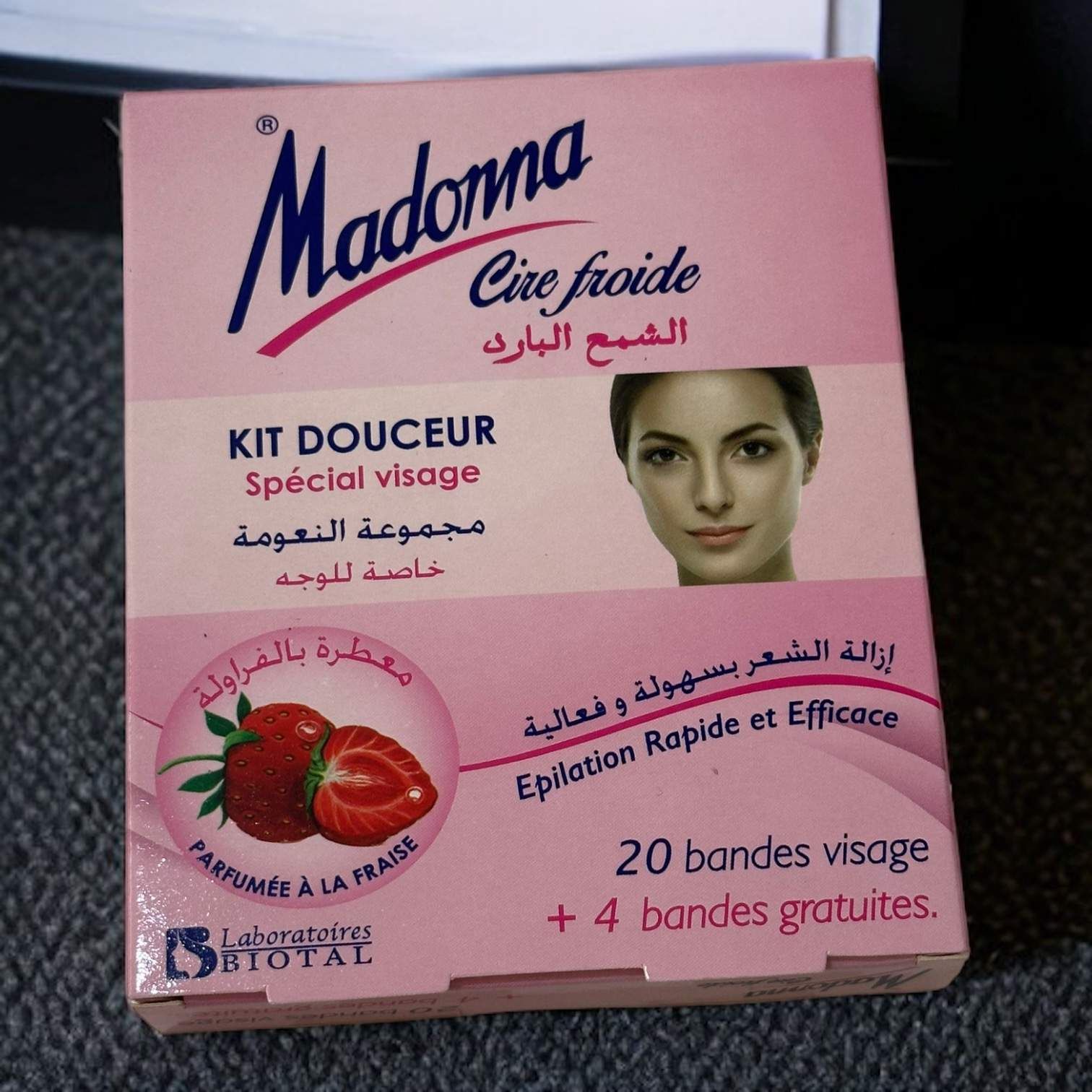 Oma Cire Froide Kit Douceur Fraise Épilation