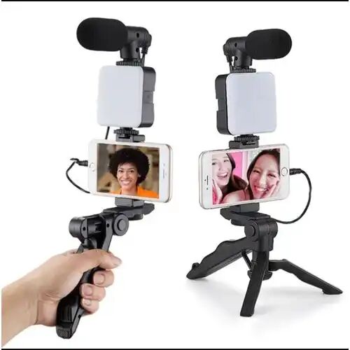 Kit Vlogging Ay49 Avec Trépied, Micro Et Lumière Led