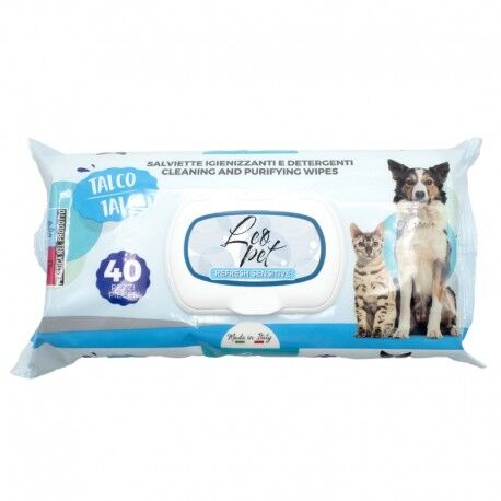 Lingettes Nettoyantes Pour Chien Et Chat - Talco 40 Pcs