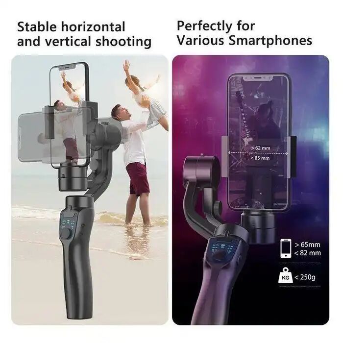 Stabilisateur Flexible F8 Gimbal 3 Axes Pour Téléphone Portable, Stabilisateur Pour Smartphone Suivre Automatiquement Les Visages