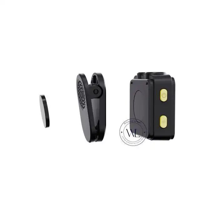 Microphone Lavalier Sans Fil Antibruit Magnétique Sans Fil 2in1 Microphone Rechargeable Longue Durée De Vie De La Batterie
