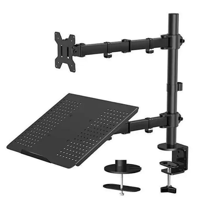 Support Moniteur - Generic - Réglable - Double Moniteur - Adaptateur Ordinateur Portable - Noir