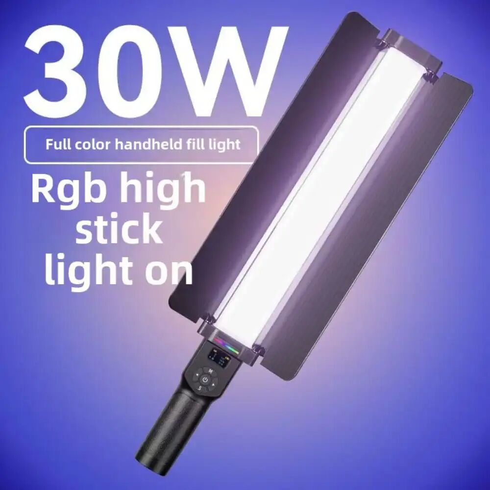 Baton Lumineux, Lampe Led Rgb 30w, Photographie À Main, Éclairage De Remplissage Couleur Pleine, Scène Nocturne, Éclairage Vidéo