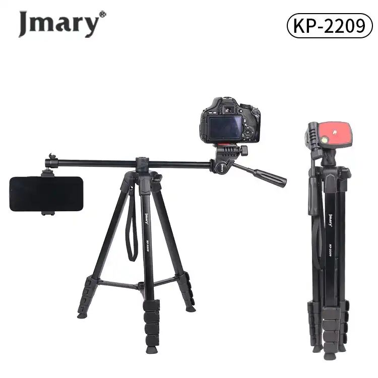 Trépied Professionnel En Aluminium Pour L'appareil Photo Et Téléphone Portable 2in1 1.7m Horizontal Axis Tripod Kp-2209