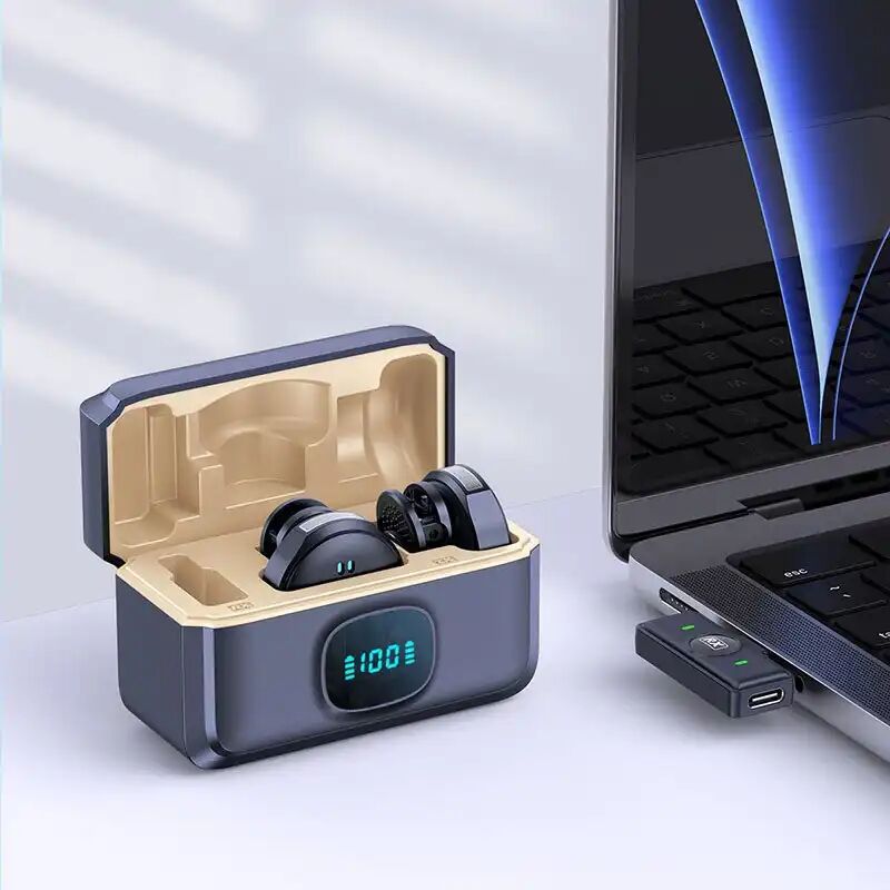 Micro-cravate Sans Fil Double À Fixation Magnétique Avec Réduction De Bruit Audio Et Motif Omnidirectionnel Type C