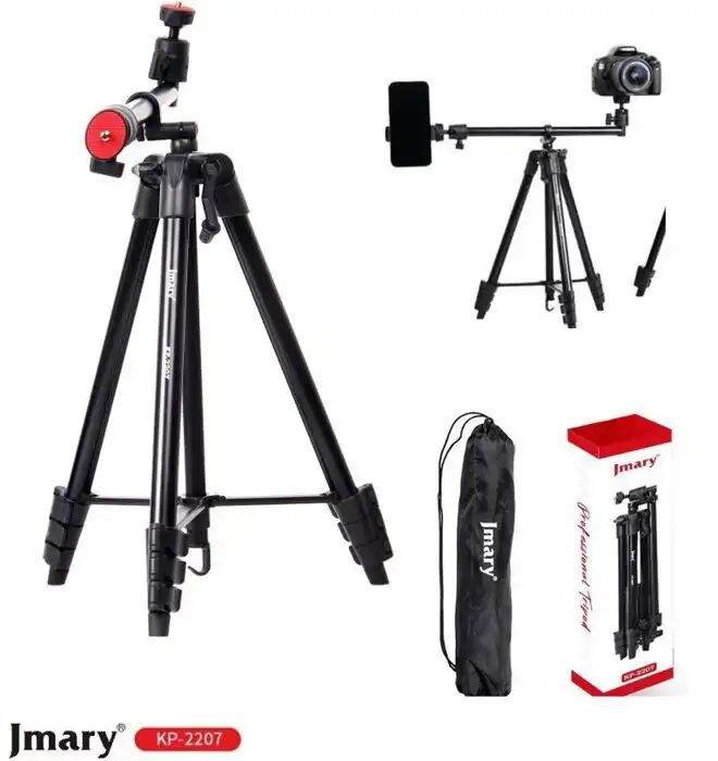 Trépied En Aluminium Professionnelle Compatible Camera Phone Photo Vidéo H 1.4m