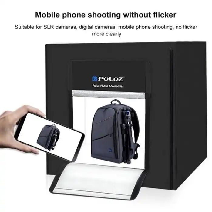 Mini Boîte À Lumière Pour Studio Photo,6 Toiles De Fond, 40cm