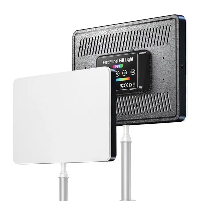 Panneau Lumineux Led Rvb Avec Télécommande, Lumière Pour La Photographie Et La Vidéo, Plusieurs Modes Rvb + Tripad 2m