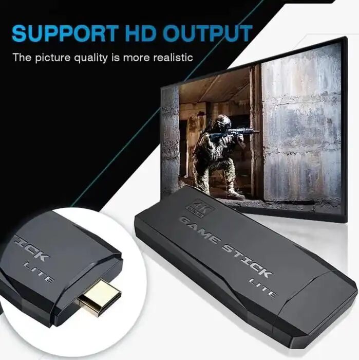 Console De Jeu Vidéo Avec Double Manette Sans Fil thumbnail 1