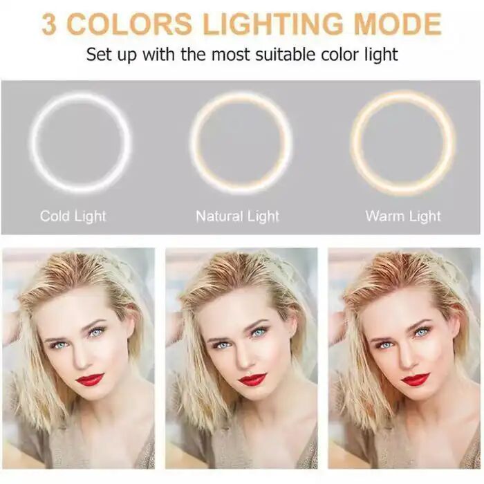 Ring Light 36 Cm Avec Support 210 Cm Eclairage Professionnel thumbnail 2