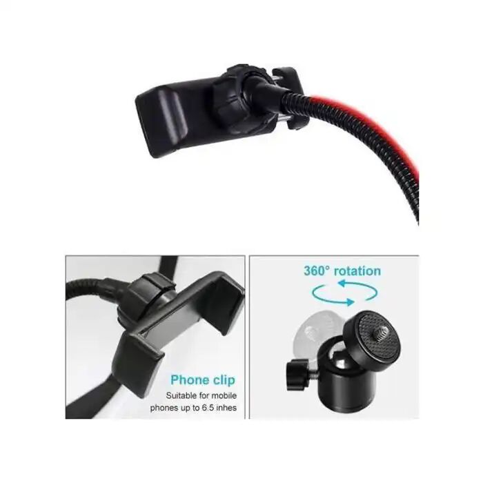 Ring Light Rgb 33 Cm Avec Trépied 2,1 M Pour Youtube Et Tiktok thumbnail 2