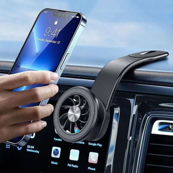 Support Téléphone Voiture Magnétique Pliable Pour Tableau De Bord Avec Bras Long thumbnail 1