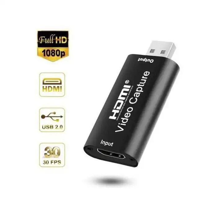Carte De Capture Vidéo Hdmi Vers Usb 1080p Pour Streaming Et Enregistrement Pc/mac