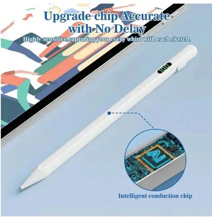 Stylet Tactile Rechargeable Pour Ipad Et Smartphone Capacitif Universel Android/iphone thumbnail 4