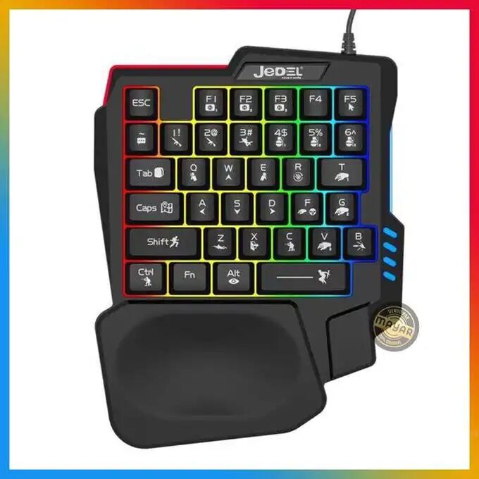 Demi Clavier Gaming K601 Rgb 35 Touches Macros Repose-poignet Usb Anti-ghosting