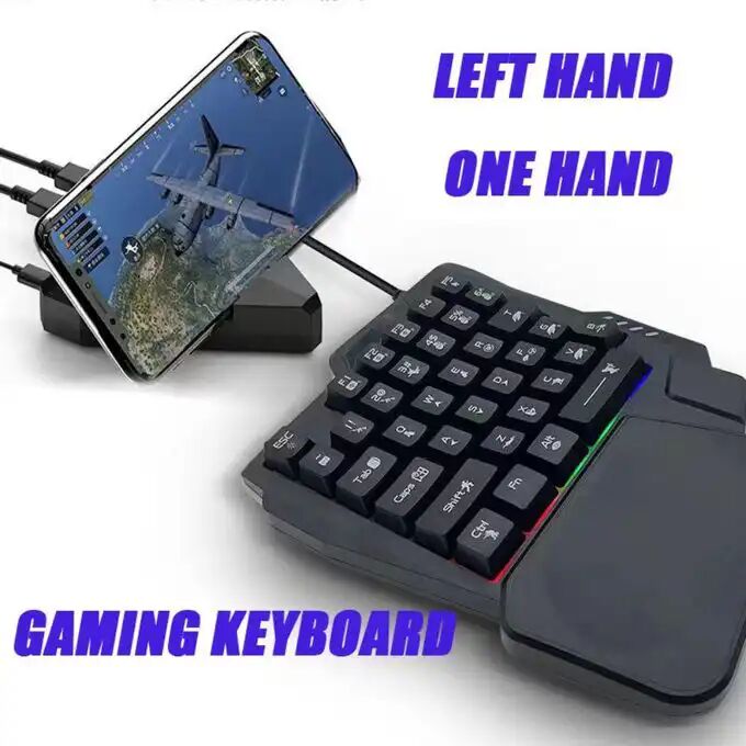 Demi Clavier Gaming K601 Rgb 35 Touches Macros Repose-poignet Usb Anti-ghosting thumbnail 4