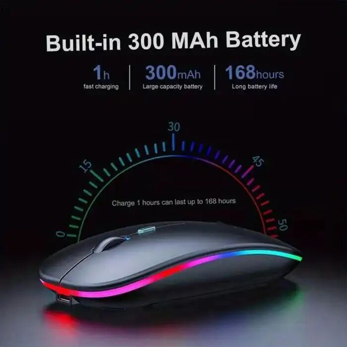 Souris Sans Fil Double Mode Bluetooth 5.1 Et 2.4g Ergonomique thumbnail 4