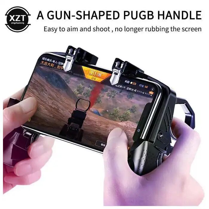 Contrôleur De Jeu Mobile K21 Pour Pubg, Déclencheur De Visée, Bouton De Feu L1 R1, Joystick Sensible Au Tireur, Manette De Jeu thumbnail 3