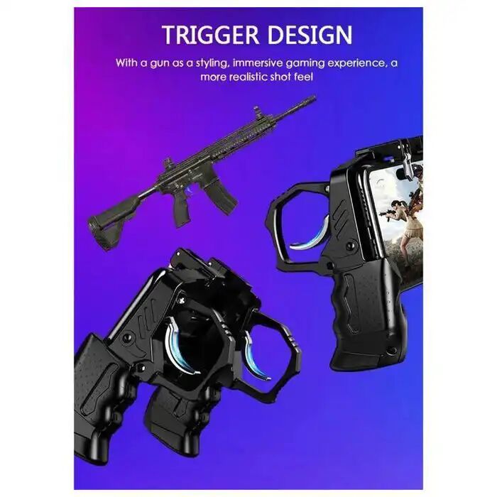 Contrôleur De Jeu Mobile K21 Pour Pubg, Déclencheur De Visée, Bouton De Feu L1 R1, Joystick Sensible Au Tireur, Manette De Jeu thumbnail 4