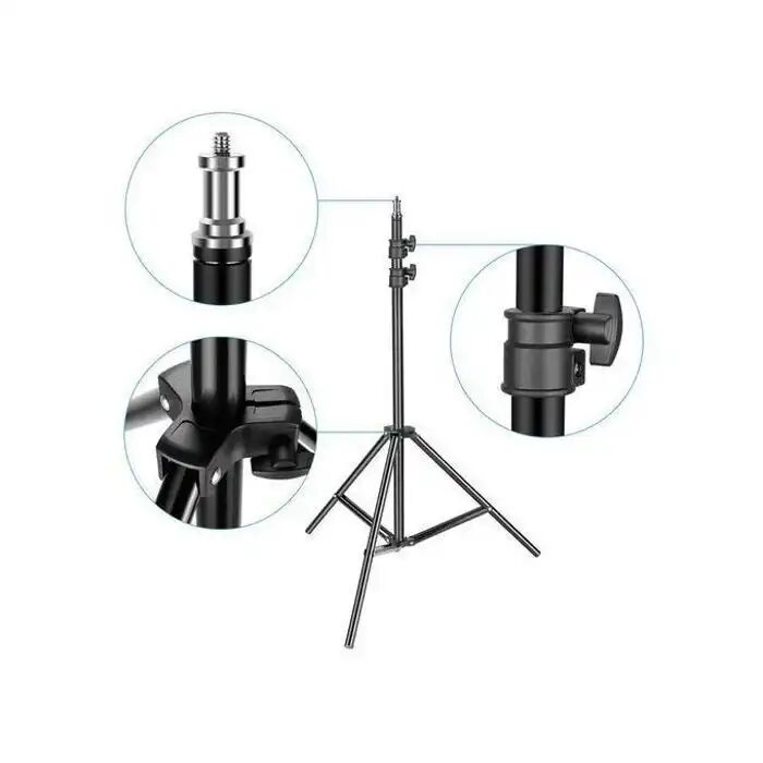 Trépied Studio Photo Softbox Flash Réflecteur Éclairage Support Background thumbnail 1