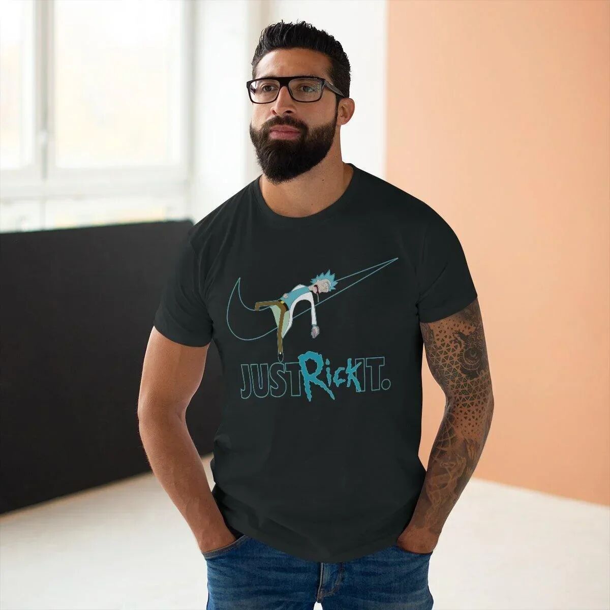T-shirt Rick And Morty Just Rick It thumbnail 3