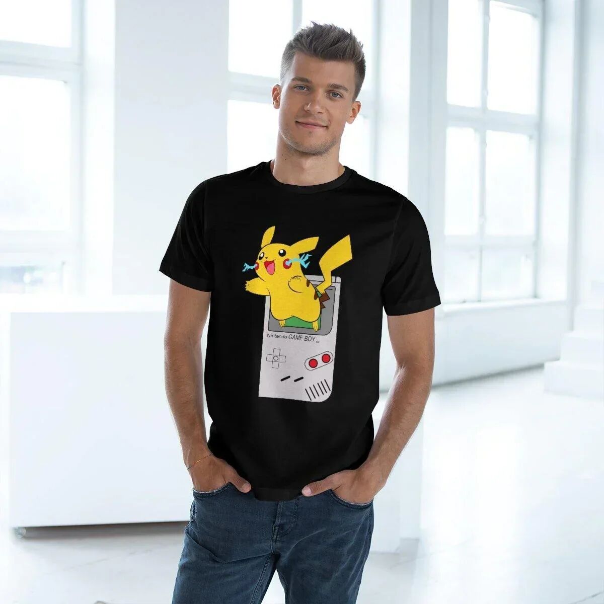 T-shirt Pikachu Game Boy thumbnail 4