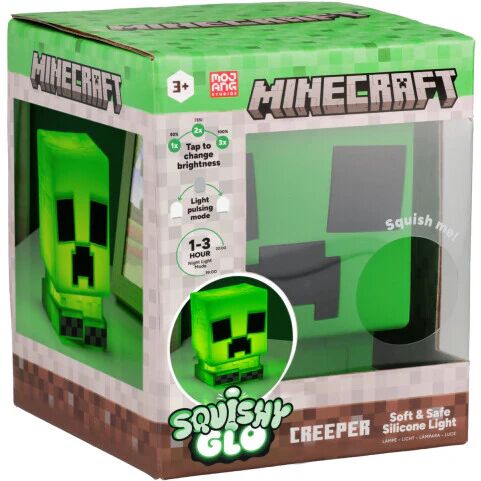 Lampe Minecraft Silicone Creeper Squishyglo Rechargeable
