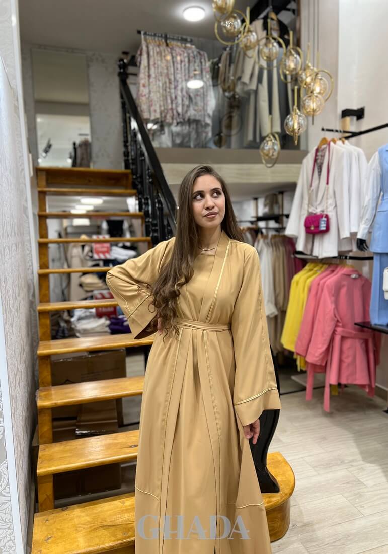 Abaya Kimono Avec Sfifa Traditionnelle thumbnail 4