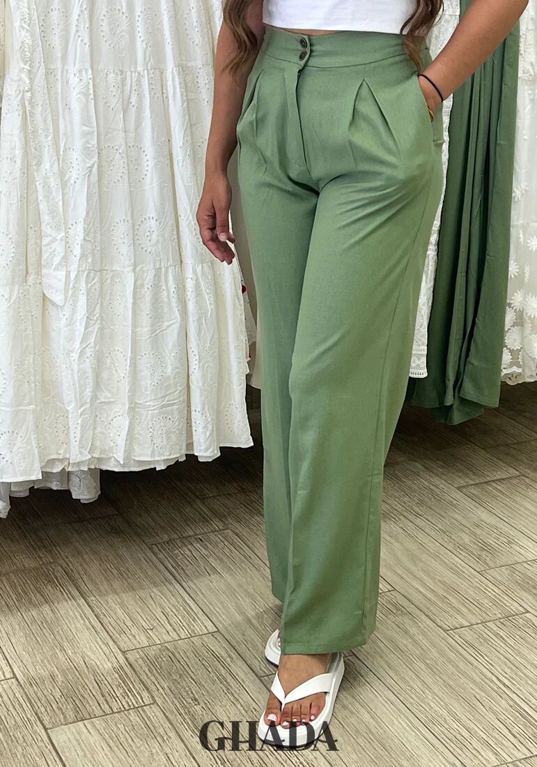 Pantalon En Lin