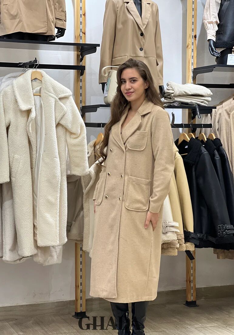 Manteau Long Avec Double Boutonnage