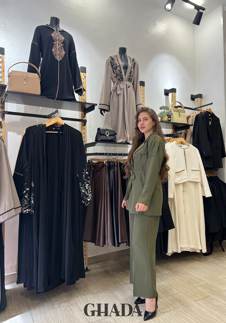 Ensemble En Vert Kaki - Veste Et Pantalon thumbnail 2