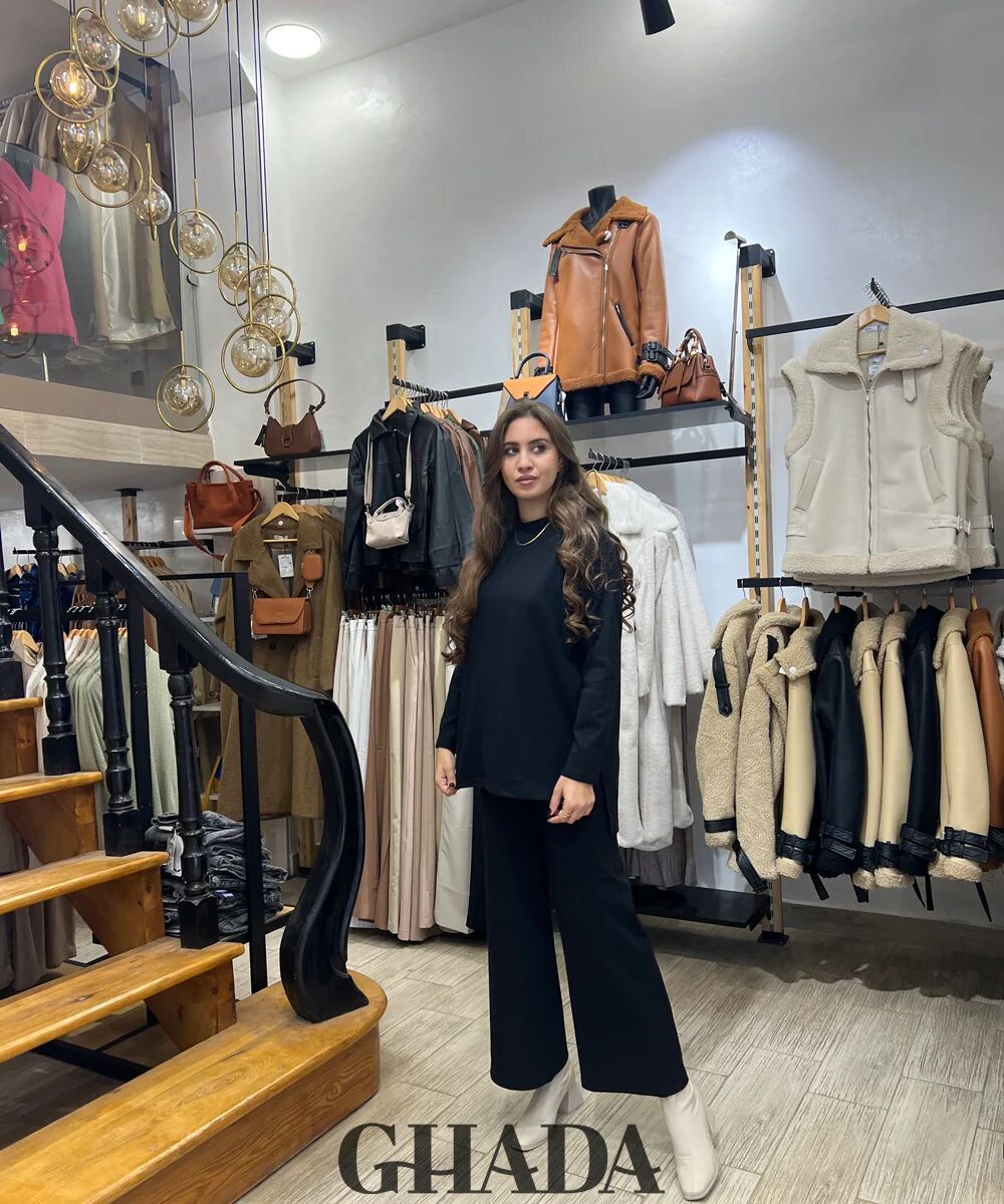 Ensemble En Maille Avec Pantalon