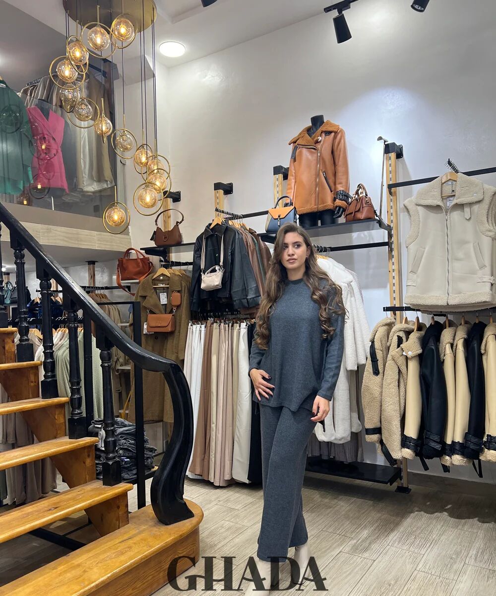 Ensemble En Maille Avec Pantalon